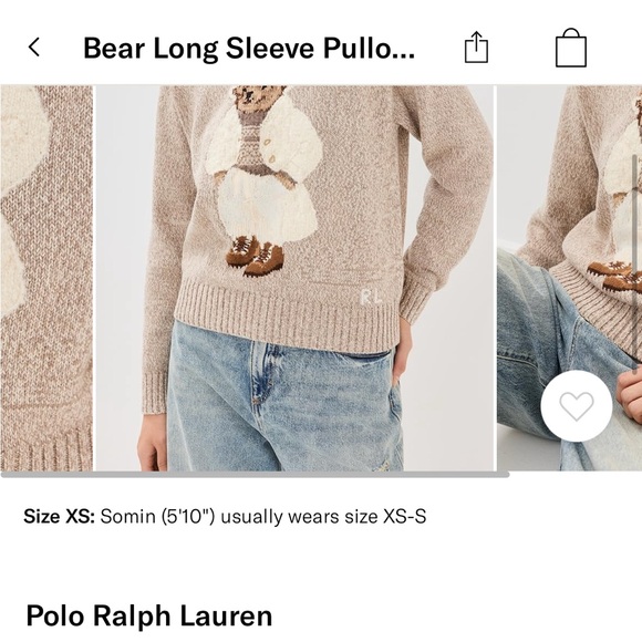Polo Ralph Lauren Bear longsleeve pullover - Picture 4 of 12